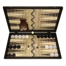 Backgammon komplett set i trä Koufonisi L