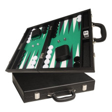 Silverman & Co Favour M backgammon-set i svart