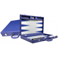 Silverman & Co Premium L backgammonbräde i blått