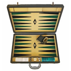 Backgammon-set Popular XL Beige 45 mm bg-pjäser