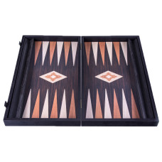 Backgammon komplett set i wengeträ Hefaistos L
