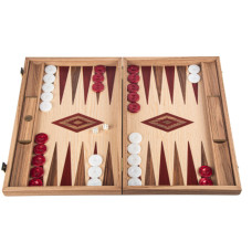Backgammon komplett set i amerikansk valnöt Dionysos L