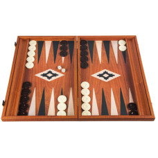 Backgammon komplett set i mahogny Pluton L