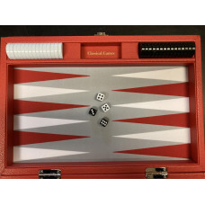 Classical.Games  backgammonspel i rött