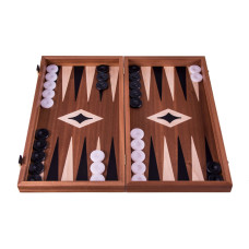 Backgammon komplett set i trä Leros M