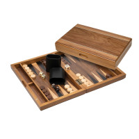 Backgammon travel magnetic in wood Makra S 