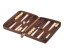 Travel backgammon mini bag in nubuck leather DISCREET