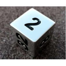 Backgammon Doubling Cube Handmade 25 mm Alu