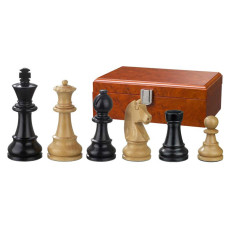 Schackpjäser Ludwig XIV handsnidade i buxbom 95 mm
