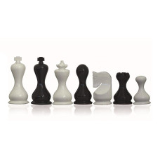 Schackpjäser i modern stil Glossy Gallant 95 mm