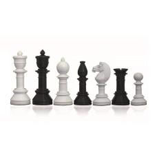 Schackpjäser i modern stil Glossy Suitor 105 mm