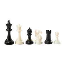 Schackpjäser i plast, Nerva i svart och vitt KH 95 mm
