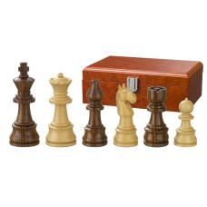 Hand-carved Wooden Chessmen Theoder KH 95 mm