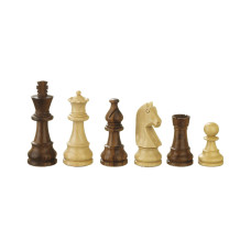 Schackpjäser Titus 65 mm i sheesham och buxbom