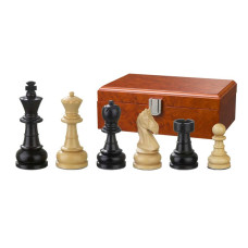 Schackpjäser handsnidade i trä Chlodewig 83 mm (2070)