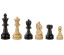 Schackpjäser handsnidade i trä Chlodewig 83 mm (2070)