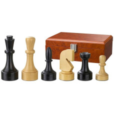 Wooden Chess Pieces 95 mm Modern Style Romulus