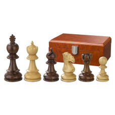 Schackpjäser handsnidade i trä Avitus 90 mm