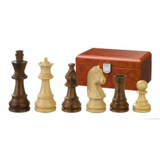Wooden Chess Pieces hand-carved Titus KH 83 mm