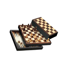 Tre i ett kombi-resespel Magnetiskt schack XS