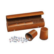 Set of Dice Cups in bag Fitness in brown