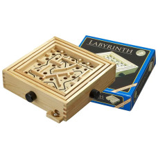 Labyrint-spel i trä S Furu-låda